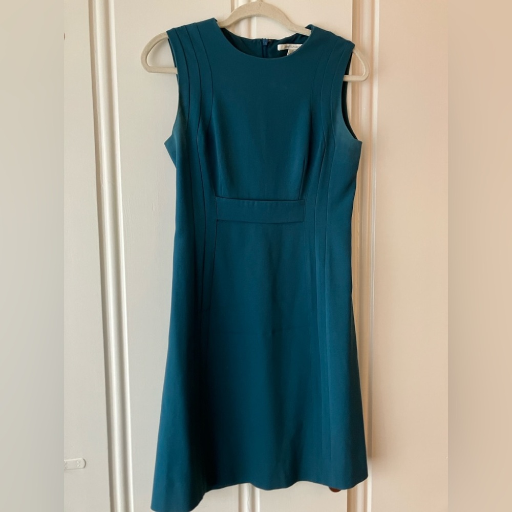Diane Von Furstenberg Teal Midi Dress